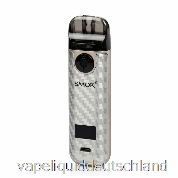 Smok Novo 4 25W Pod Kit Silber Kohlefaser Vape Deutschland